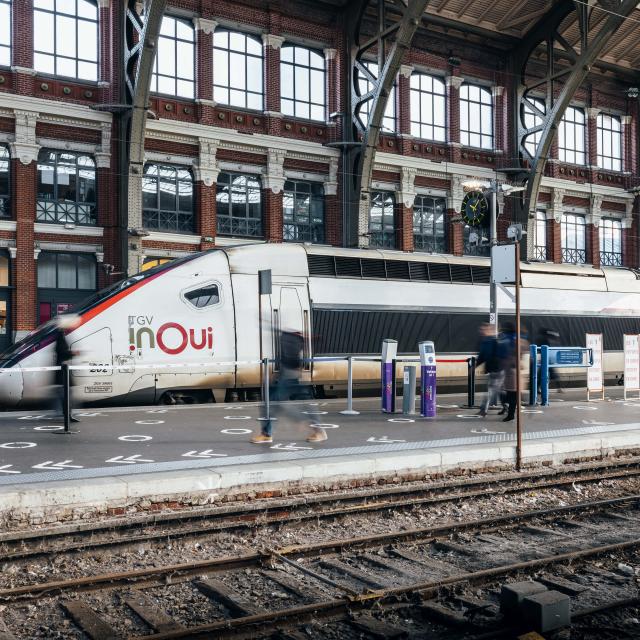 train en Gare Lille Flandres Mathieu Lassalle