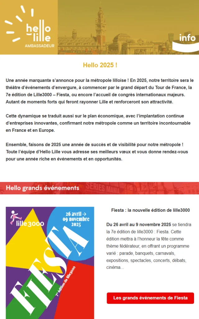 Newsletter Ambassadeur Hello Lille - Janvier